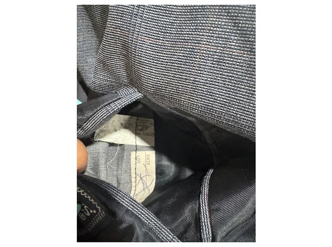 Burberrys Grey Check Wool Blazer Blue - view 10
