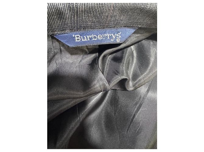 Burberrys Grey Check Wool Blazer Blue - view 11
