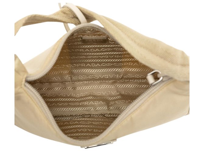 Borsa a Spalla Prada Beige Mini Tessuto Re Edition 2000 - vista 4
