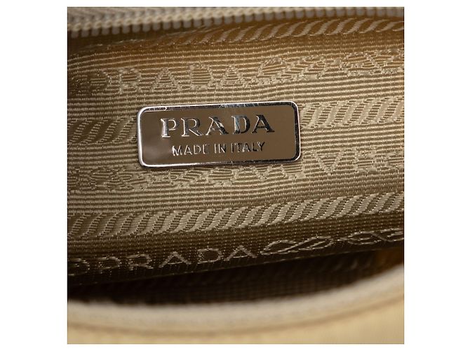 Borsa a Spalla Prada Beige Mini Tessuto Re Edition 2000 - vista 5