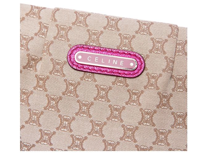 Céline Celine Beige Macadam Canvas Kisslock Crossbody - vista 5
