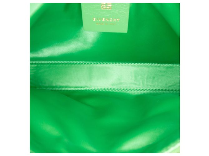 Piccola borsa a tracolla Voyou in raso verde Givenchy D'oro - vista 4