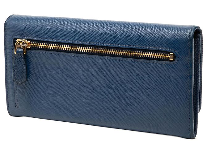 Cartera Continental Lux Saffiano Azul Prada - vista 2