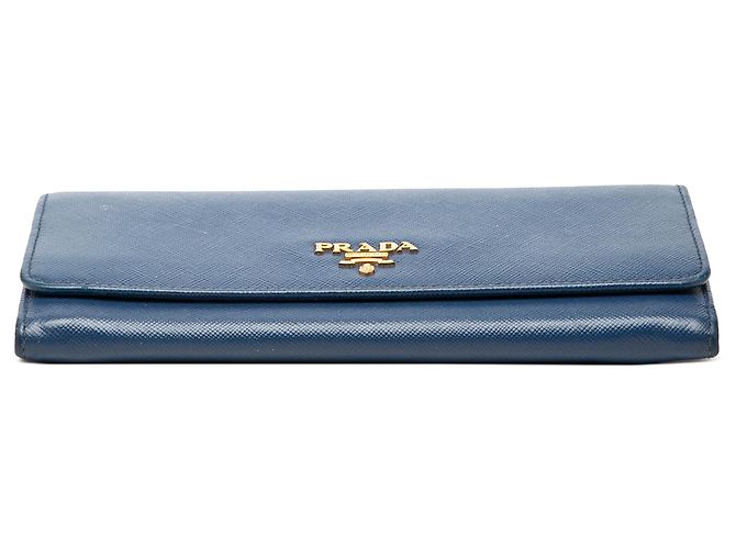 Cartera Continental Lux Saffiano Azul Prada - vista 3