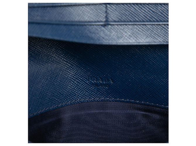 Cartera Continental Lux Saffiano Azul Prada - vista 5