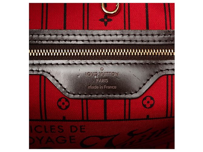 Louis Vuitton Braun Damier Ebene Neverfull MM - Ansicht 5