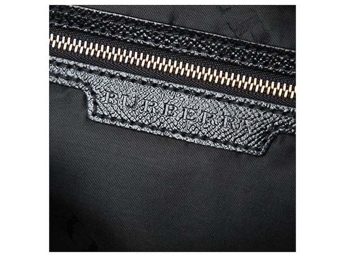 Borsa a tracolla Burberry Black Studded Calfskin Padlock Nero - vista 5