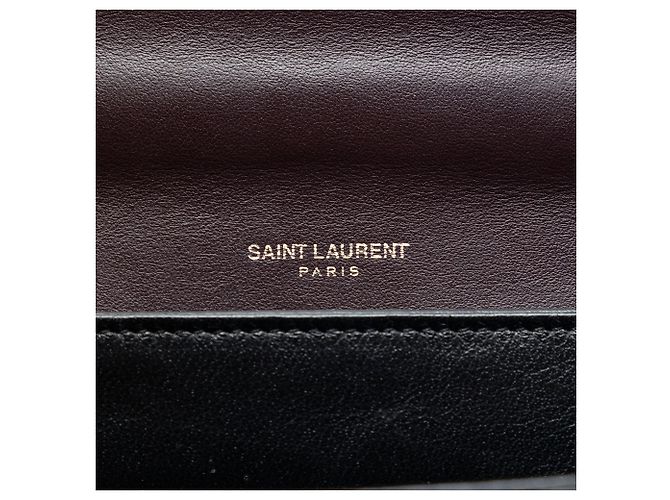 Borsa a mano Babylone in pelle marrone Saint Laurent Marrone scuro - vista 4