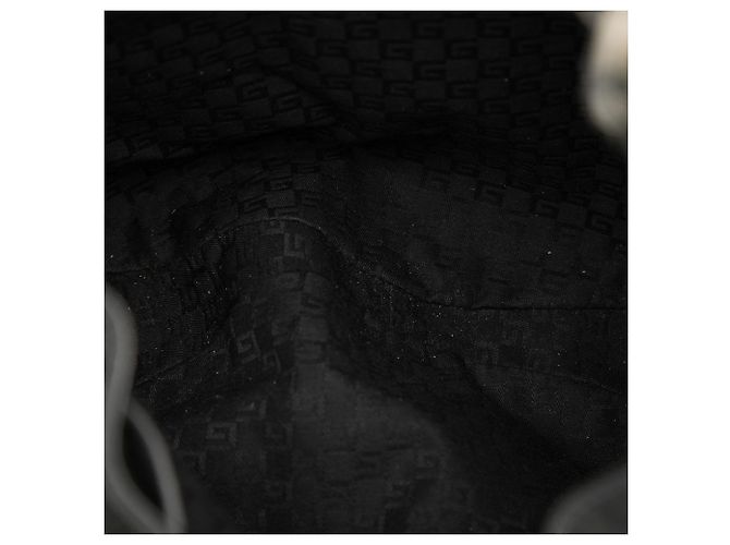 Borsa Hobo Gucci in tela nera con coulisse Nero - vista 4