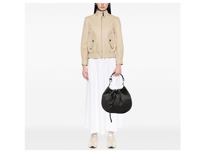 Borsa Hobo Gucci in tela nera con coulisse Nero - vista 6
