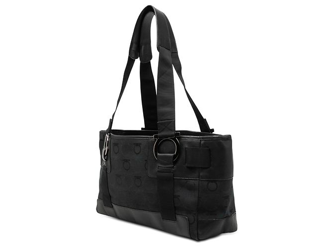 Salvatore Ferragamo Ferragamo Gancini Canvas Tote in Schwarz - Ansicht 2