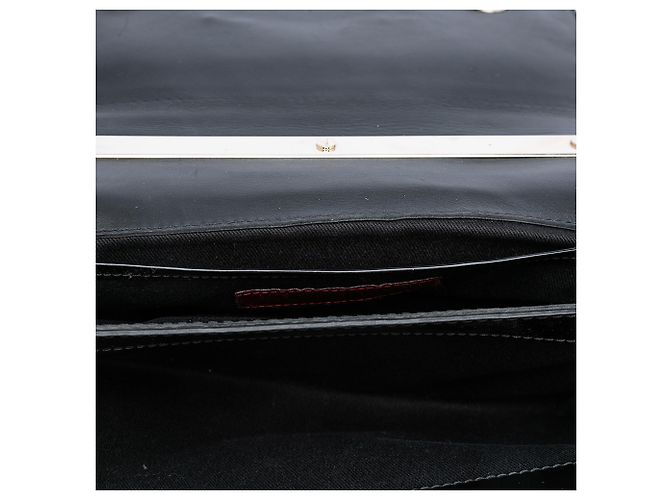 Clutch de corrente Valentino Black Patent Vava Voom Preto - vista 4