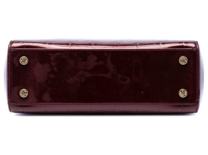 Louis Vuitton Red Monogram Vernis Brea MM Roja Burdeos - vista 3