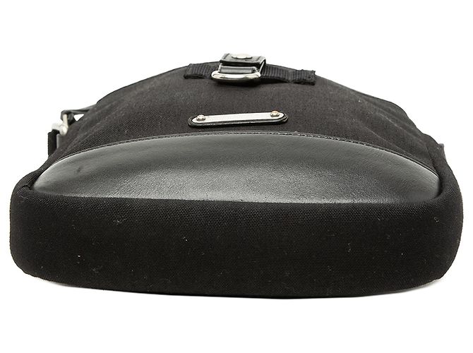 Borsa a tracolla Rivington in tela nera Saint Laurent Nero - vista 3