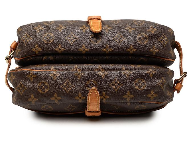 Louis Vuitton Marrone Monogram Saumur 30 - vista 3