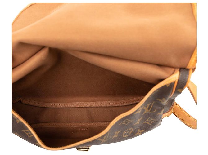Louis Vuitton Marrone Monogram Saumur 30 - vista 4