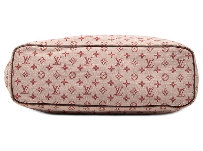 Louis Vuitton Red Monogram Mini Lin Lucille GM Rosso - vista 3