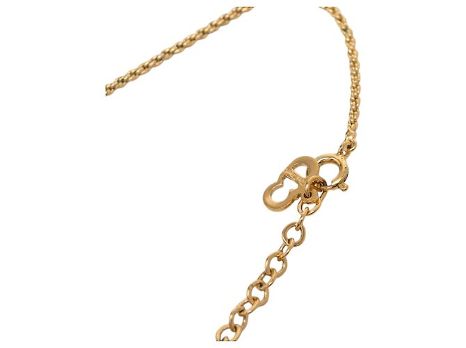 Collana con pendente CD placcato oro Gold Gold di Dior D'oro - vista 4