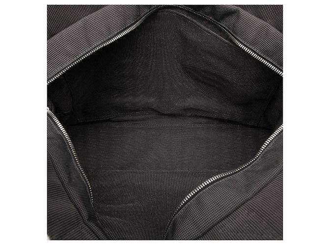 Hermès Gray Canvas Herline MM Marrone Grigio antracite - vista 4