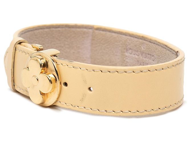 Louis Vuitton Wish Armband aus braunem Monogramm-Vachetta Hellbraun - Ansicht 2
