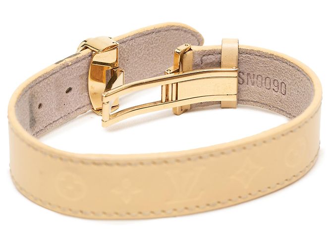 Louis Vuitton Wish Armband aus braunem Monogramm-Vachetta Hellbraun - Ansicht 4