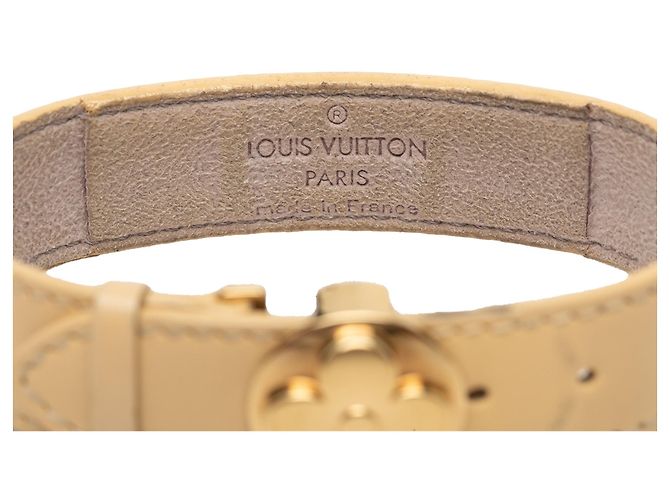 Louis Vuitton Wish Armband aus braunem Monogramm-Vachetta Hellbraun - Ansicht 5