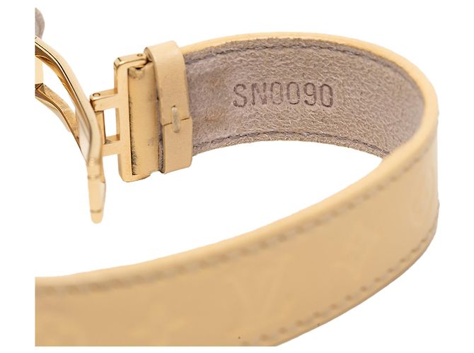 Louis Vuitton Wish Armband aus braunem Monogramm-Vachetta Hellbraun - Ansicht 6