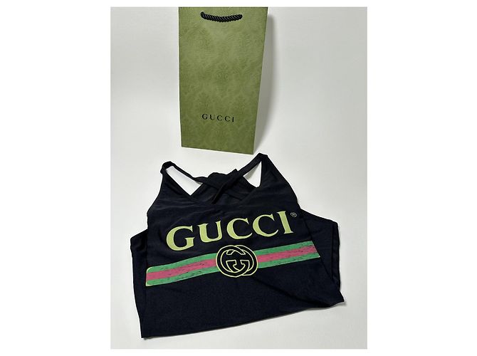 Gucci Sparkling Stretch Badeanzug Schwarz XS Mehrfarben - Ansicht 10