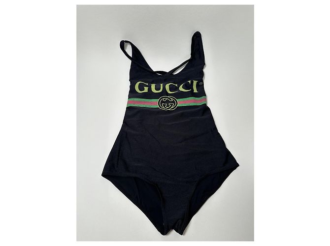 Gucci Sparkling Stretch Badeanzug Schwarz XS Mehrfarben - Ansicht 11