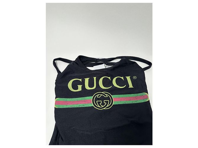 Gucci Sparkling Stretch Badeanzug Schwarz XS Mehrfarben - Ansicht 2