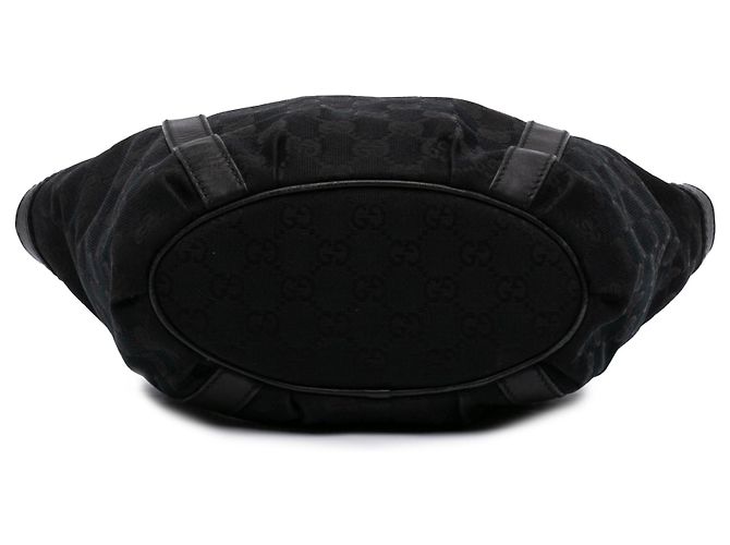 Borsa Abbey D Ring in tela GG nera Gucci Nero - vista 3