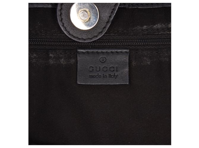 Borsa Abbey D Ring in tela GG nera Gucci Nero - vista 5