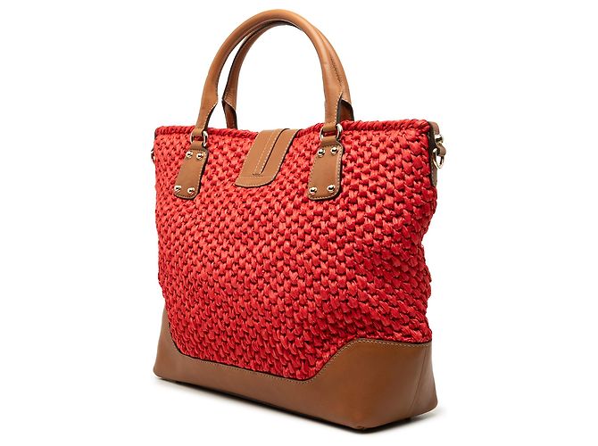 Tote Gucci Red Wicker Santa Monica Rosso - vista 2