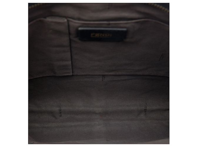 Fendi Black Zucchino Spalmati Crossbody Nero - vista 4