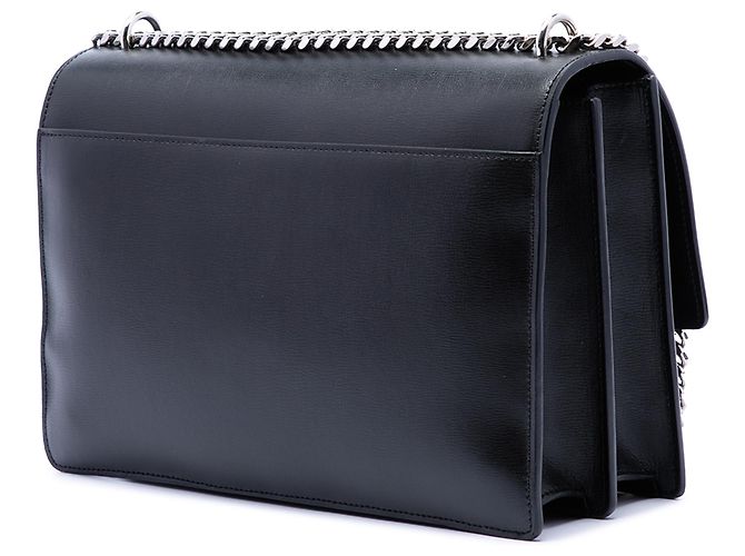 Borsa a tracolla Saint Laurent Black Large Calfskin Monogram Sunset Nero - vista 2