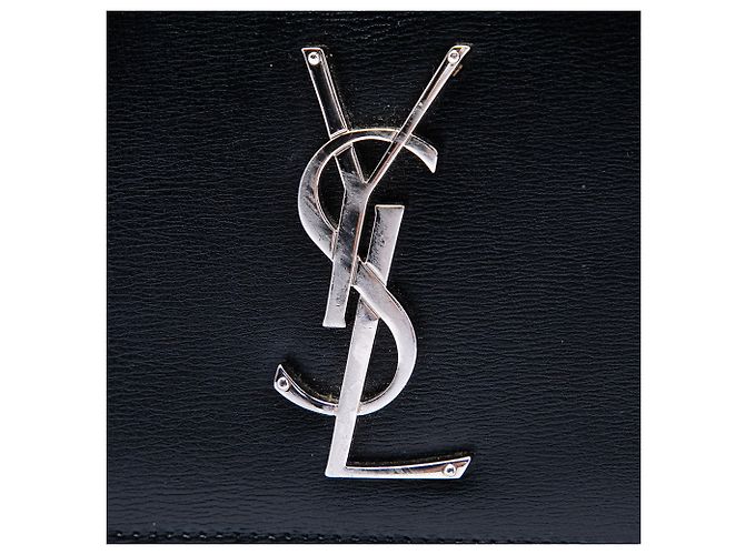 Borsa a tracolla Saint Laurent Black Large Calfskin Monogram Sunset Nero - vista 5