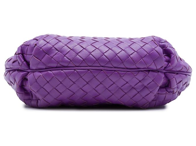 Bottega Veneta Borsa a tracolla in nappa Intrecciato viola, Small Porpora Viola scuro - vista 3