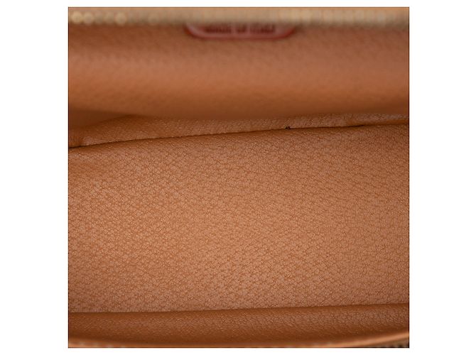 Céline Celine Brown Macadam Coated Canvas Vanity Bag - vue 4