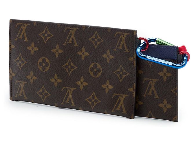 Pochette Louis Vuitton Brown Monogram Outdoor Ribbon Marrone - vista 2