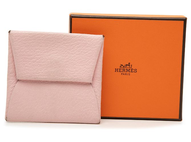 Monedero Bastia en piel de cabra Mysore rosa Hermès - vista 9