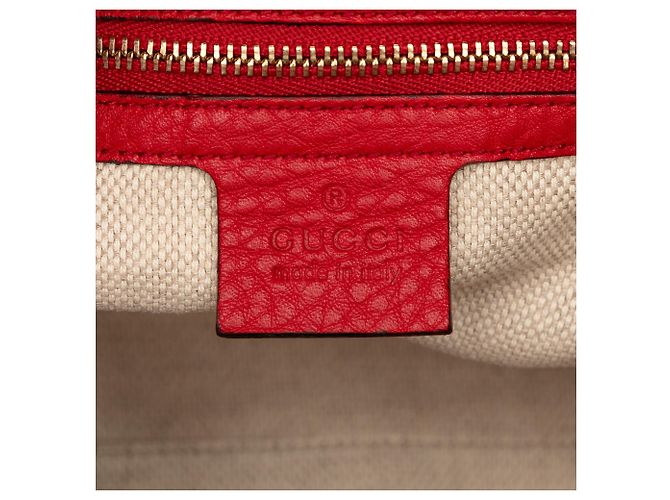 Gucci Soho Chain Tote aus rotem Kalbsleder, Medium - Ansicht 5
