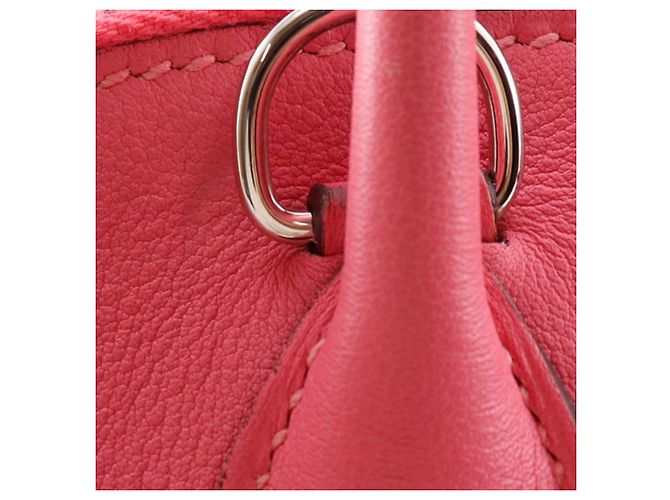 Hermès Bolide 27 in pelle Swift rosa - vista 12