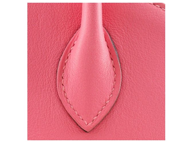 Hermès Bolide 27 in pelle Swift rosa - vista 18