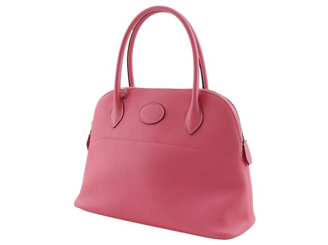 Hermès Bolide 27 in pelle Swift rosa - vista 19