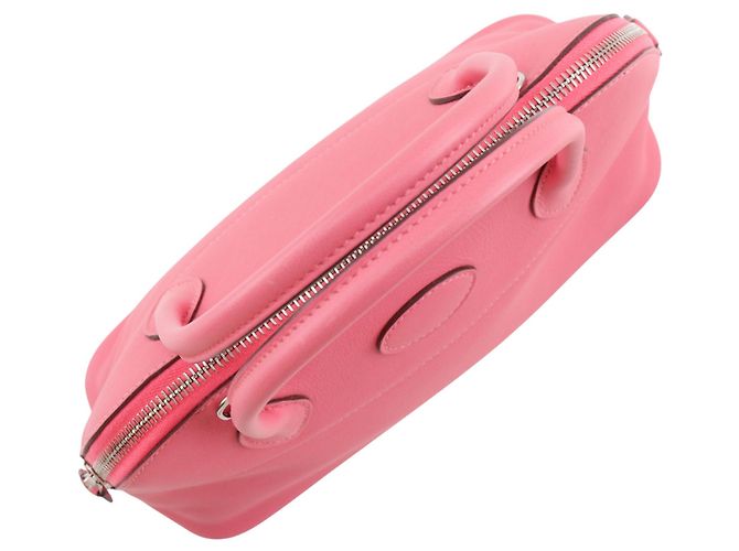 Hermès Bolide 27 in pelle Swift rosa - vista 20