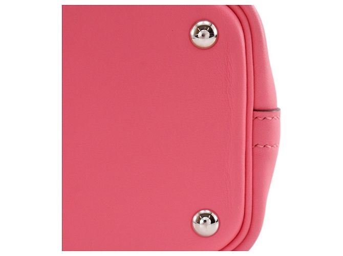 Hermès Bolide 27 in pelle Swift rosa - vista 23