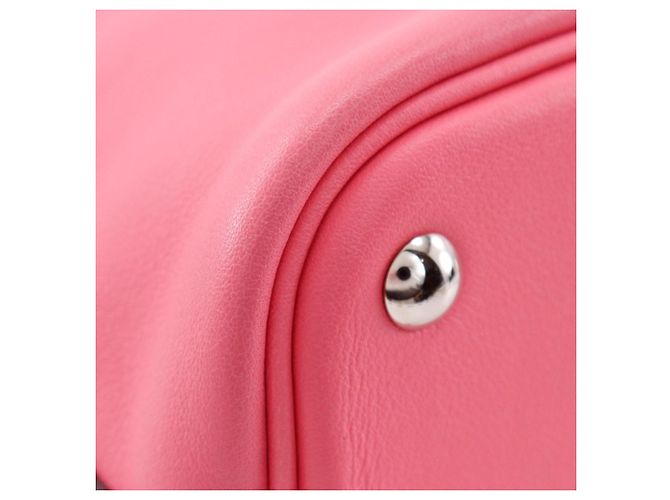 Hermès Bolide 27 in pelle Swift rosa - vista 27