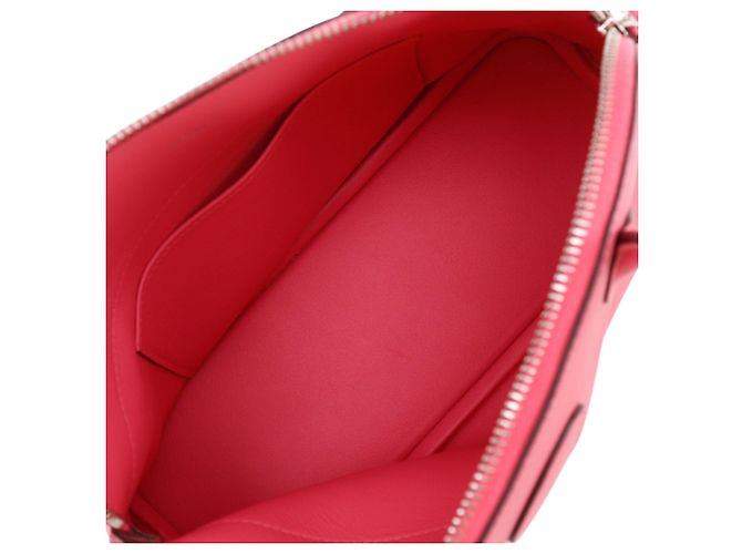 Hermès Bolide 27 in pelle Swift rosa - vista 3
