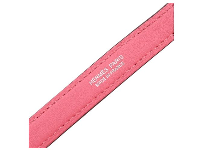 Hermès Bolide 27 in pelle Swift rosa - vista 30
