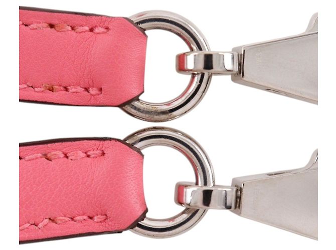 Hermès Bolide 27 in pelle Swift rosa - vista 34